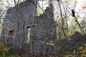 Les ruines de l'ancien moulin de Lanaudière
