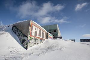 The abandoned Laurentian military base