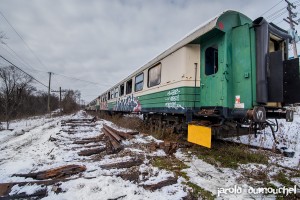 Le train touristique abandonné