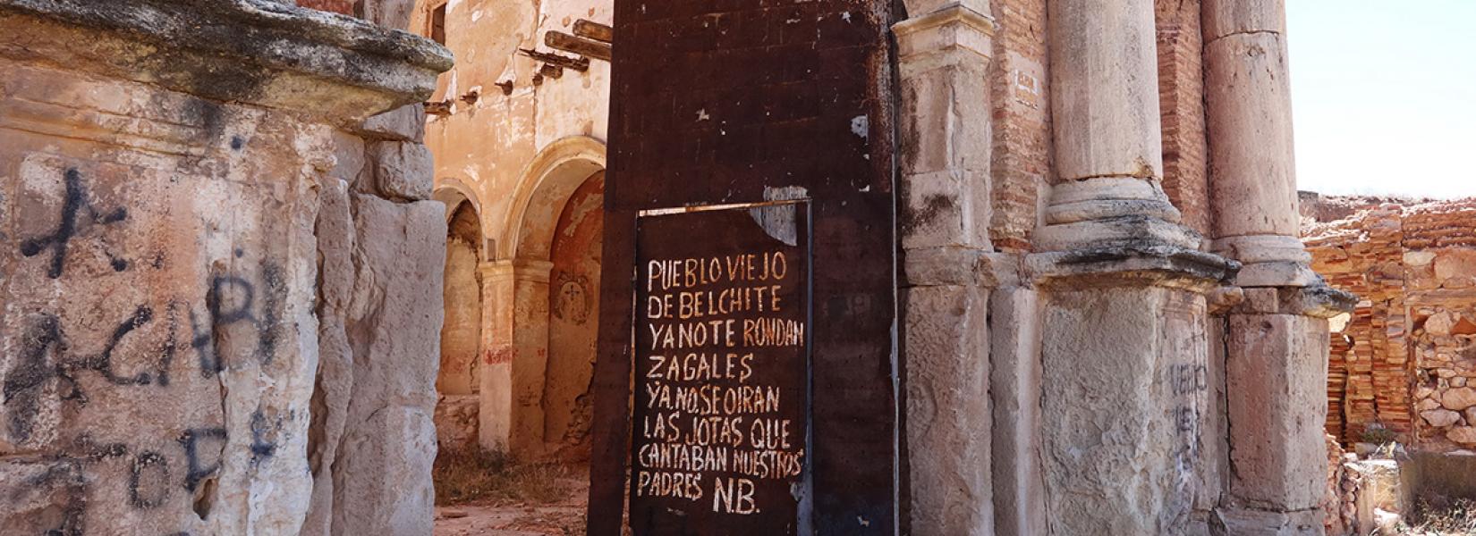 Belchite, vestige de la guerre civile en Espagne