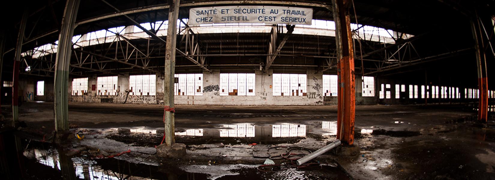 The abandoned Stelfil plant in Lachine