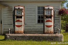 Old gas pumps