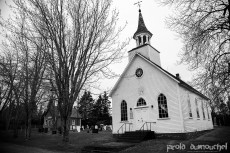 The old and abandoned Protestant church