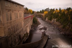 The old abandoned pulp and paper complex