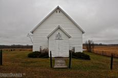 The almost abandoned Beaver Creek Free Methodist church