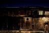 Barn at night