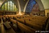 The church with cubic stained-glass windows