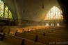 The church with cubic stained-glass windows